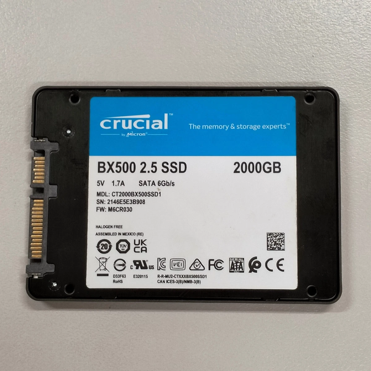 Crucial 2TB Storage Capacity Internal Solid-State Drives for sale