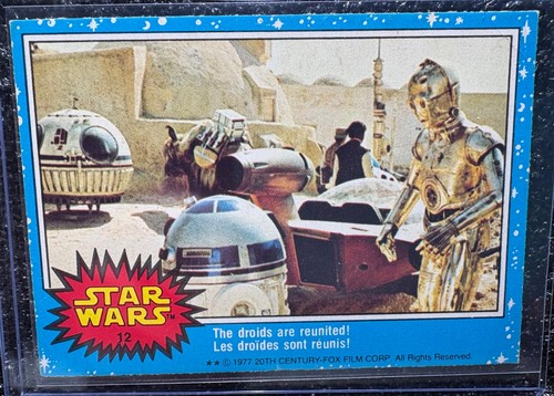 1977 OPC Star Wars #12 The droids are reunited!