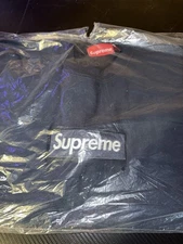 Supreme Box Logo Crewneck Sweatshirt Navy Medium M BOGO FW18 Authentic New DS