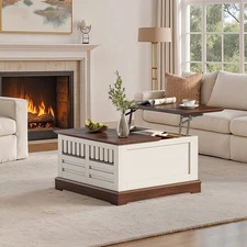 32" Lift Top Coffee Table with Large Storage Square Coffee Table Home Decoration