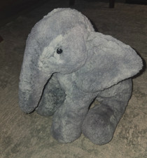 12” Elly Elephant Sitting Gray Medium Stuffed Animal Jellycat Plush