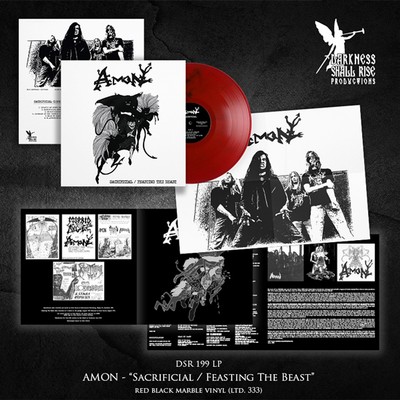 Amon - Sacrificial Feasting The Beast Red bBlack Marble  (2024 - EU - Original)