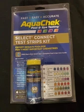 (STAMPED 2024) AquaChek Select Kit Refill Pool & Spa Water Test 50 Strips 7-in-1