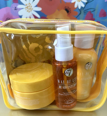 Travel Size Set W7 VAY-CAY Be Adventurous Body Wash/Butter + Mist NEW 3 Piece