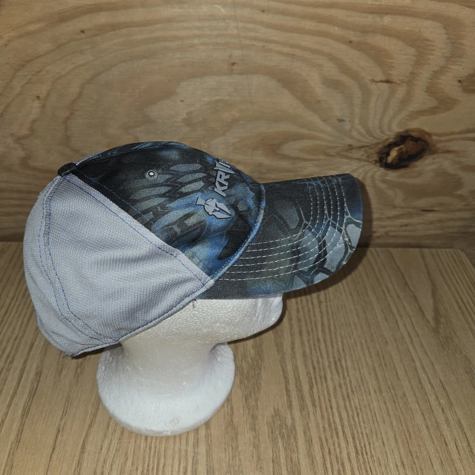Kryptek Blue Camo MESH Gray Back Tactical Shooting Hunting Hat Cap Strapback - Image 2 of 4