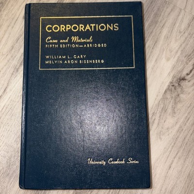 CORPORATIONS Cases and Materials 5th Edition Cary & Eisenberg Hard (751)