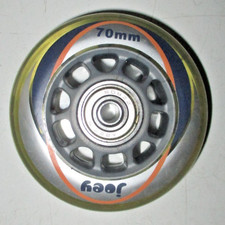 1 Rolle ROLLERBLADE Inliner Inlineskates Wheel 70 mm mit Kugellager Spacer Gummi