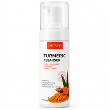 Turmeric Face Cleanser 150ml Vitamin C Foaming Facial Wash Brightening Skin Care