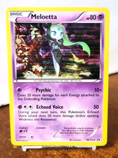 POKEMON MELOETTA 78/113 LEGENDARY TREASURES HOLO RARE HP-DMG on eBay