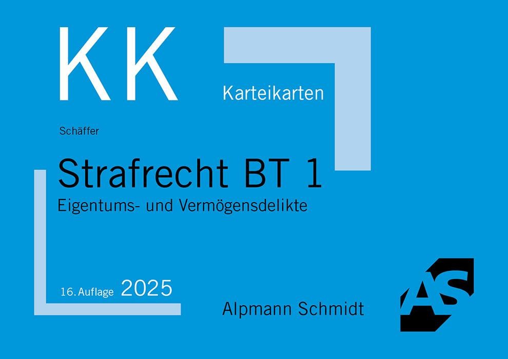 Karteikarten Strafrecht BT 1 Jannina Schäffer