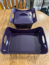 CHOICE: Rachael Ray 9” X 13” LASAGNA DISH  Or   4 Qt BAKING DISH w/LID PURPLE