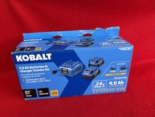 Kobalt 24V MAX Li-Ion 4.0Ah Batteries 2 Charger Combo Kit 1102357