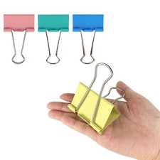 Mega-Sized 3-Inch Premium Colored Binder Clips - 8-Pack Featuring 4 Distinct .