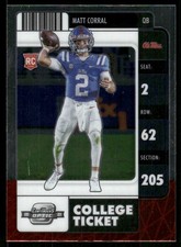 2022 Panini Chronicles Draft Picks #3 Matt Corral Contenders Optic