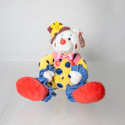 TY Beanie Baby - JUGGLES the Clown Bear (6.5 inch) *MWNMT*