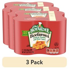 Ready-to-Eat Beefaroni Pasta in Tomato and Meat Sauce Canned Meal 15 Ounce