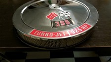 396 325hp Air Cleaner Chrome Lid Filter Base Included 396 325hp Air Cleaner Chrome Lid Filter Base Included