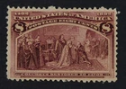 CKStamps: US Stamps Collection Scott#236 8c Columbian Mint H OG