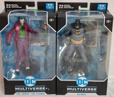 MCFARLANE BATMAN THREE JOKERS LOT (2) JOKER (THE CLOWN) AND BATMAN NEW IN BOX