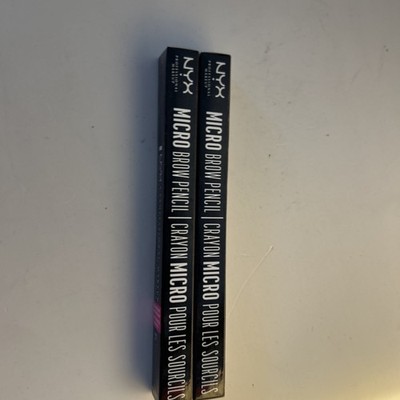NYX Professional Make-up Micro Brow Pencil, Dual Ended Precise Ash Brown X 2