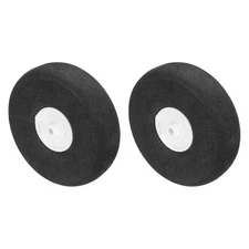 RC Airplane Sponge Wheels 2.3"OD x 16.7"T RC Model Plane Aircraft Wheel 2 Pcs