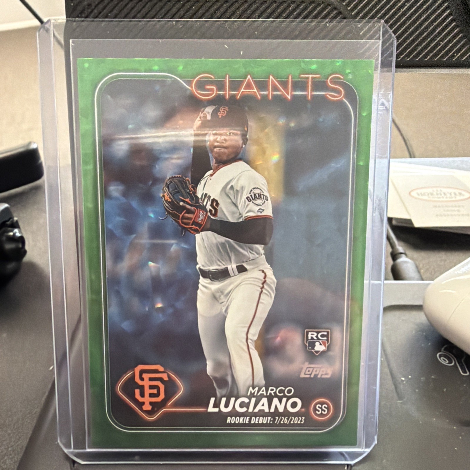 Marco Luciano 2024 Topps Update RC Green Foilboard Parallel /499 #US217 Giants