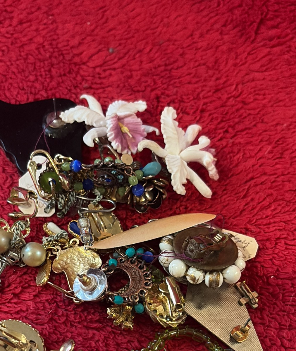 Vintage Costume Earrings Jewelry Lot