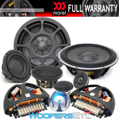 MOREL ELATE CARBON PRO 93 PASSIVE 9'' 3-WAY COMPONENT TWEETERS CROSSOVERS NEW