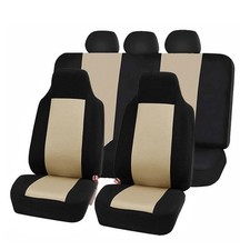 5 Seats Car Seat Covers High Back Bucket Auto Front Rear Seats Cover Suv Sedan