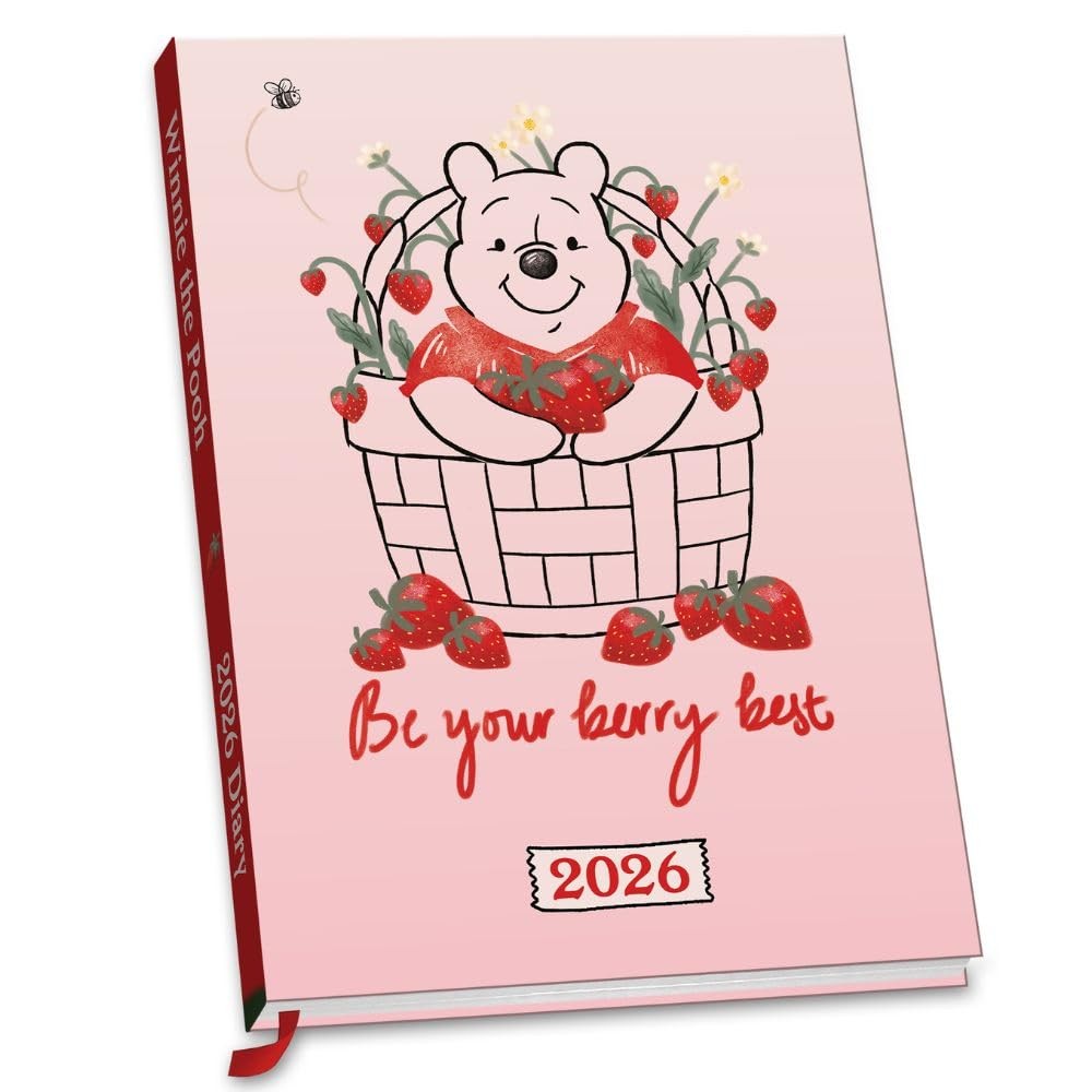2026 DIARY DISNEY WINNIE THE POOH SKETCHBOOK WEEK TO VIEW HARDBACK A5 DIARY NEW