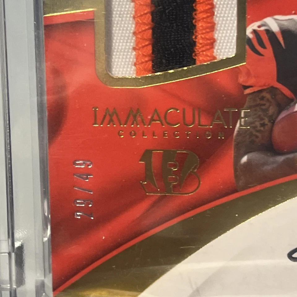 2017  Immaculate RPA  /49 Joe Mixon #IS-JO Patch Auto CHUNKY PATCH Plyr Worn🔥 - Image 2 of 3