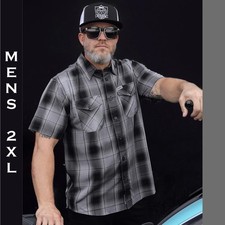 DIXXON FLANNEL - ASPHALT Bamboo Shirt Men's 2XL