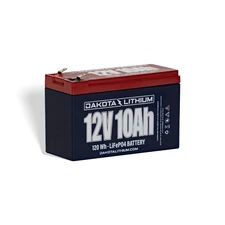 Dakota Lithium 12V 10Ah LiFePO4 Battery – Lightweight, Long-Lasting, 11-Year
