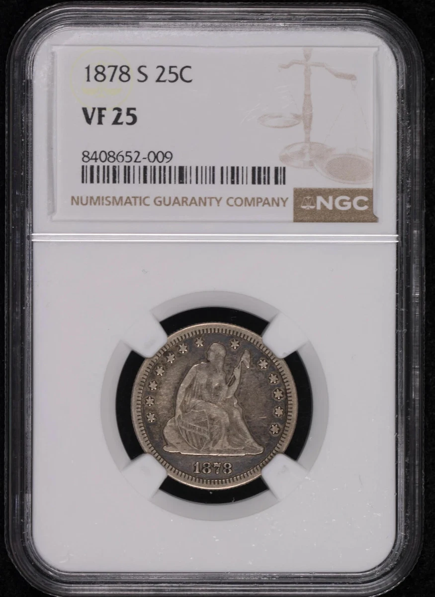 1878 Year Seated Liberty US Quarters (1838-1891) for sale | eBay