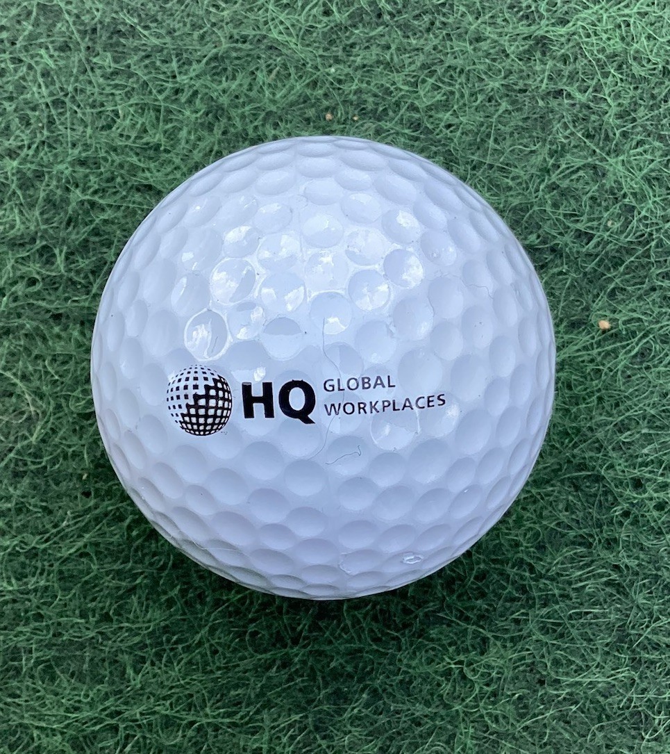 HQ Global Workplaces Logo Golf Ball