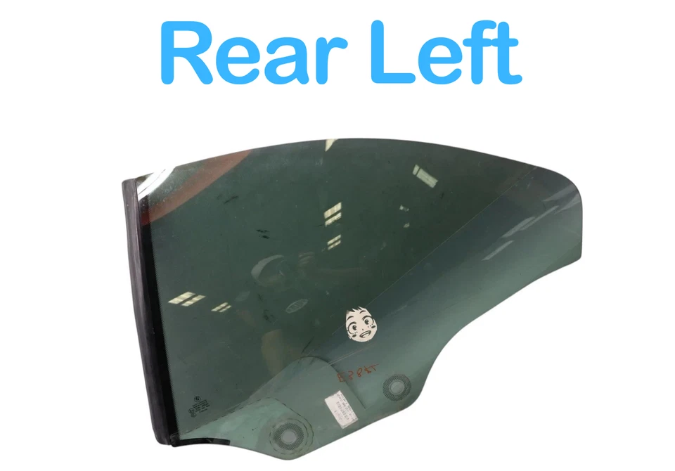 07-13 BMW 335i 328i Cuarto de cristal trasero izquierdo lado del conductor 51377128385 OEM Foto 3 de 4