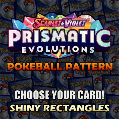Prismatic Evolutions Pokeball Pattern Pokemon Cards Holo Rare Master Set Singles