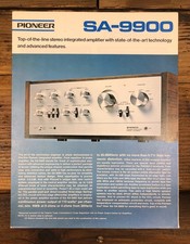 Pioneer SA-9900 Amplifier 5pg Foldout Dealer Brochure Original 