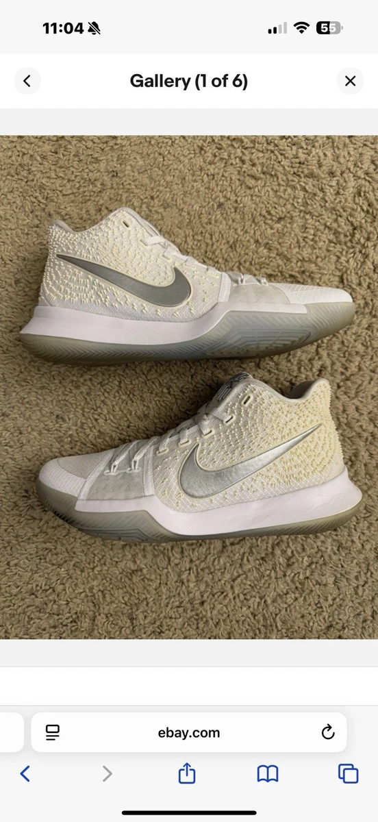 Preços baixos em Nike Kyrie 3 EP White Chrome | eBay