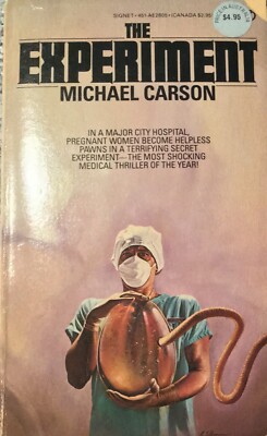 The Experiment 1984 Michael Carson Small PB New American Library Vintage Rare