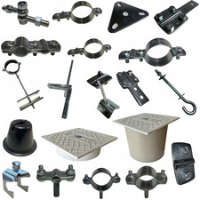 ✅ Blitzschutz Blitzableiter Zubehör Klemme Kreuzverbinder Tiefenerder Schrauben