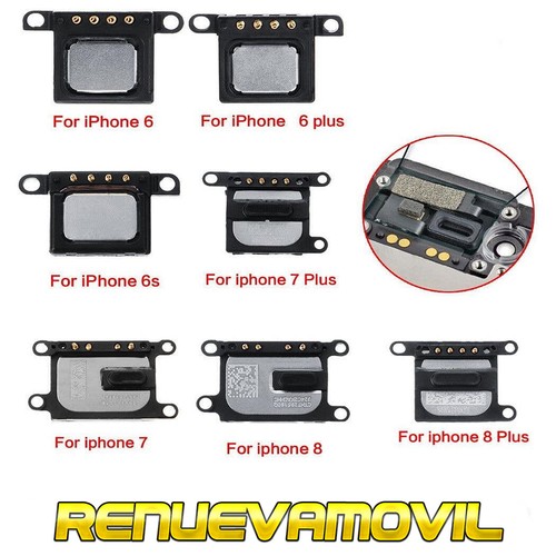 Altavoz Superior Auricular iPhone 5 6 8 X XR Reparar Llamadas Speaker | eBay