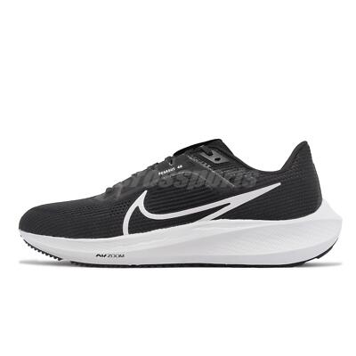 Nike Air Zoom Pegasus 40 Black White Men Running Shoes