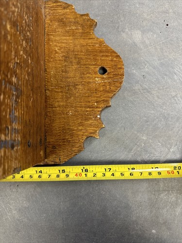 Antique 9 Drawer Solid Wood Kitchen Spice Cabinet Wall Hanging - Picture 8 of 10