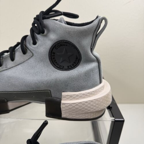Converse All Star Disrupt CX Reino Unido 8 High 'Ash Stone 169447C Gris Tecnología Imitación Gamuza - Imagen 10 de 23