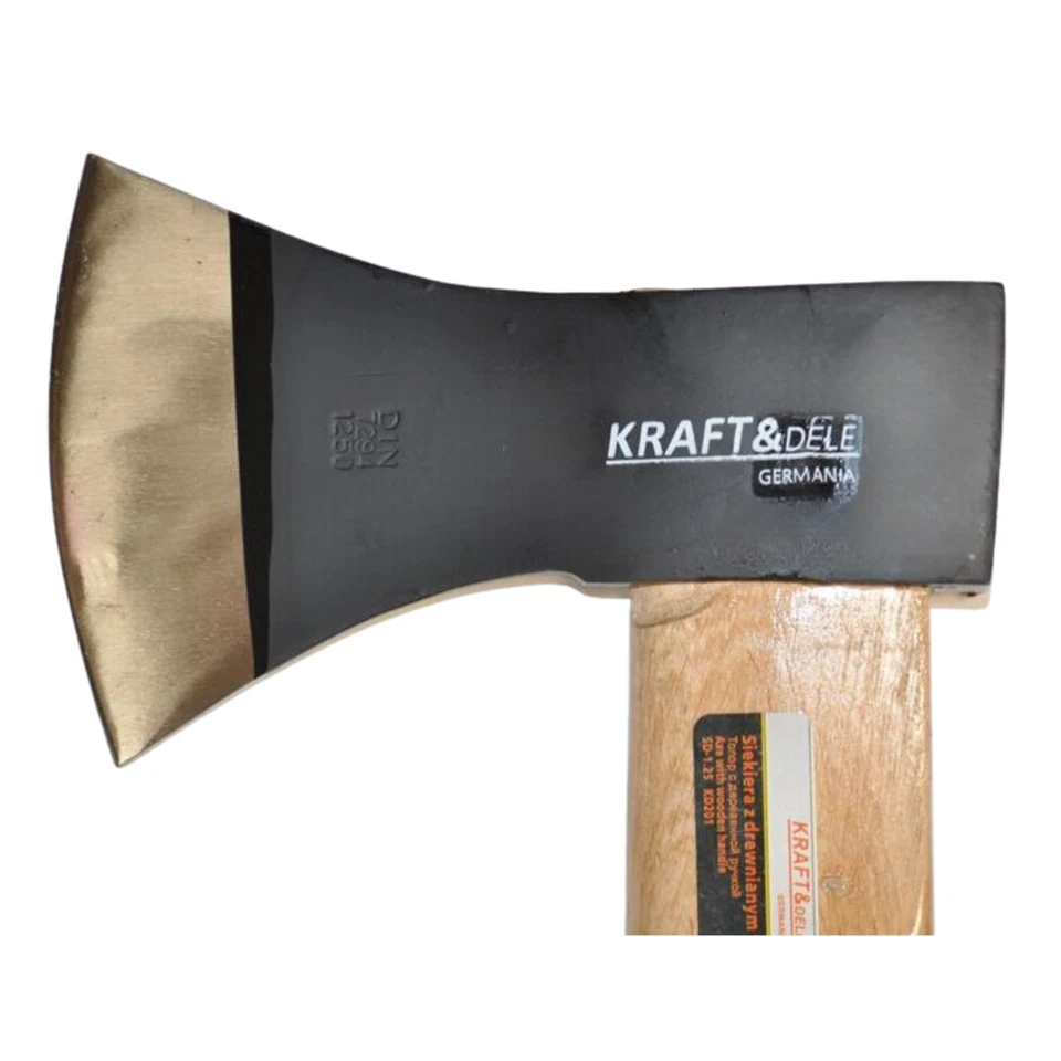 Axt Spaltaxt Beil Geschmiedet Holzaxt Holzstiel Wikinger Axtstiel Beilstiel Holz - Bild 4 von 4