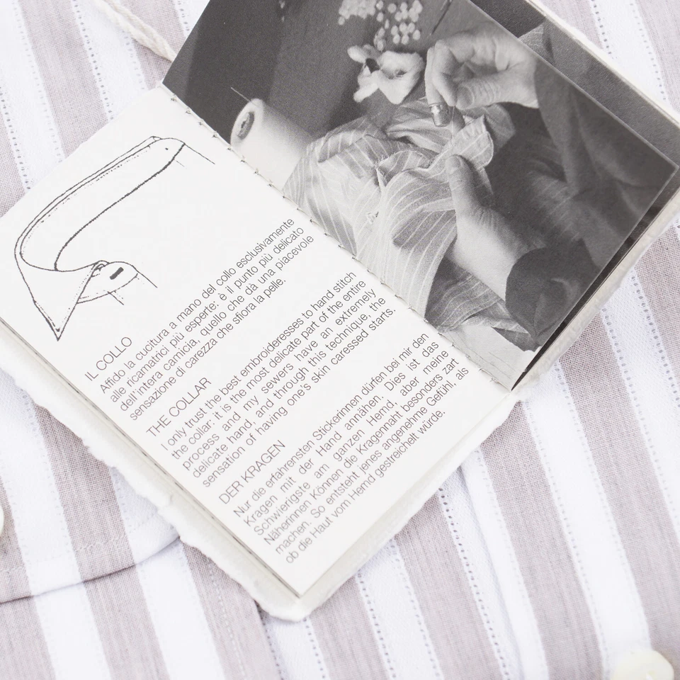 Luigi Borrelli Regular-Fit Woven Stripe Cotton Dress Shirt 15.5 (Eu 39) NWT - Image 3 of 4