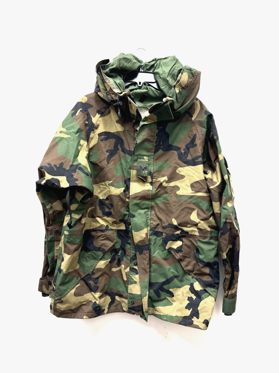 US MILITARY ECWCS GORE TEX COLD WEATHER WOODLAND CAMO PARKA
