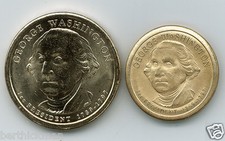 Uncirculated Washington Dollar, Magnetically SHRUNK to Diameter of a Nickel!
