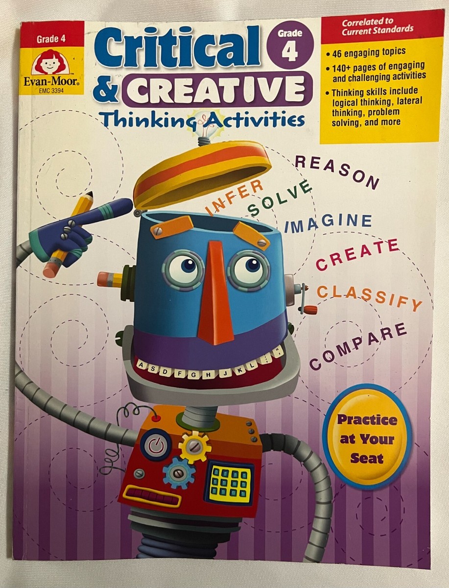洋書 Creative and critical thinking skills 4 Critical & Creative Thinking Activities, Grade 4, Paperback